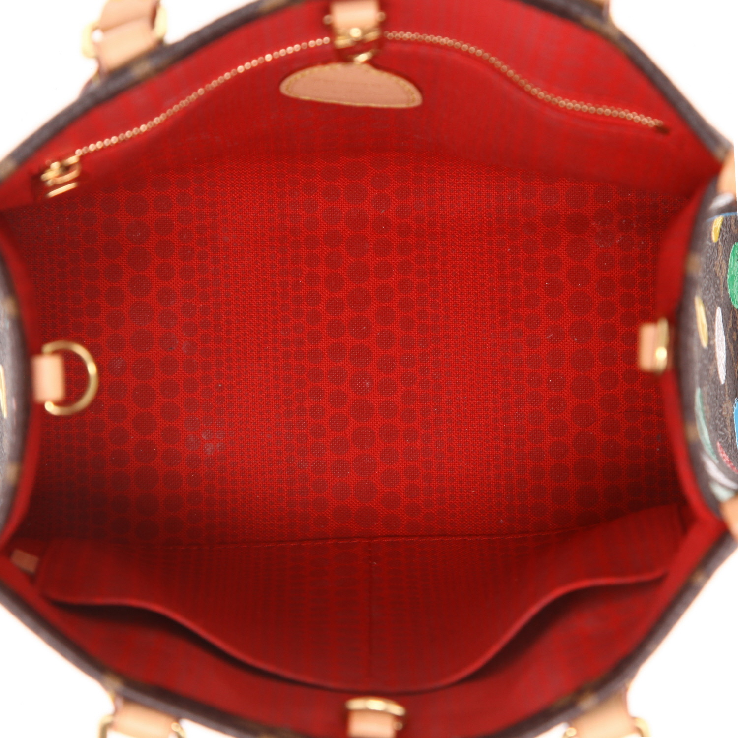 Bolso de mano Louis Vuitton  Editions Limitées en lona Monogram marrón y cuero natural - Detail D3