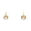 Vintage  earrings in yellow gold and diamonds - 360 thumbnail