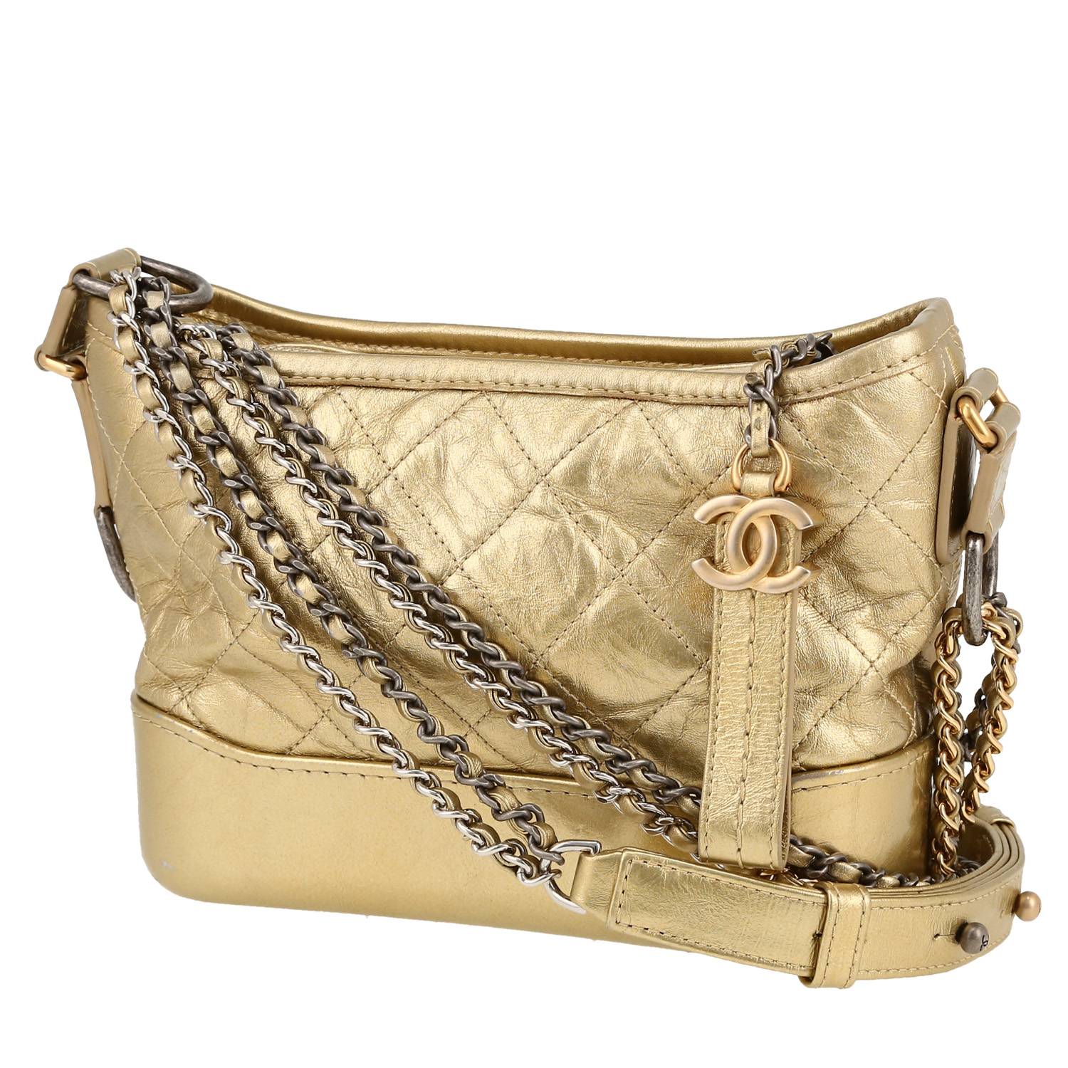 Gabrielle Small Model Shoulder Bag In Quilted Leather