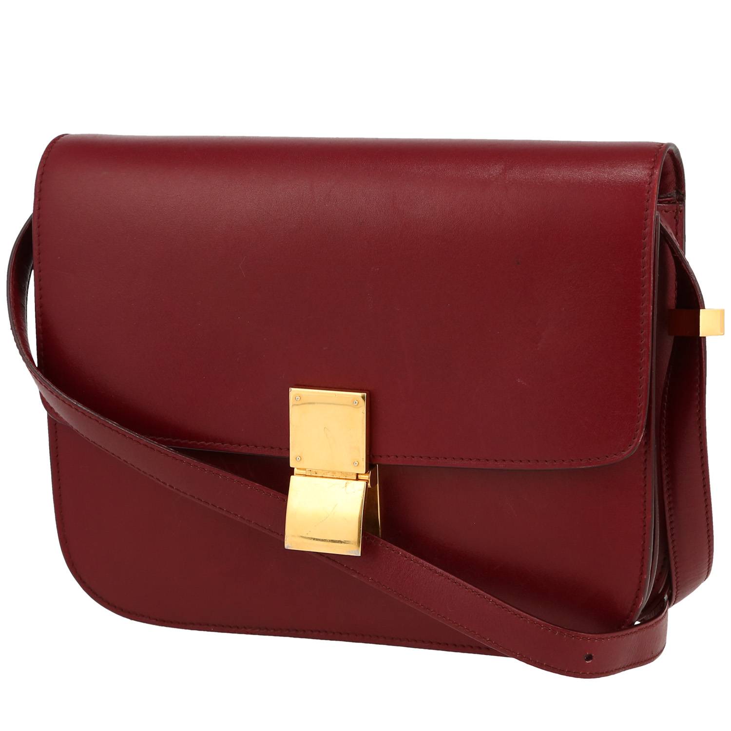 Classic Box Shoulder Bag In Box Leather