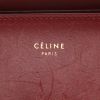 Celine  Classic Box shoulder bag  in burgundy box leather - Detail D2 thumbnail