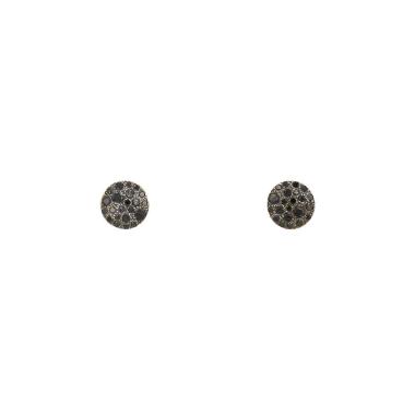 Paire de boucles d'oreilles Pomellato Sabbia en or rose, or noirci et diamants