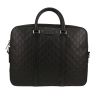 Gucci  Suprême GG briefcase  in black empreinte monogram leather - 360 thumbnail