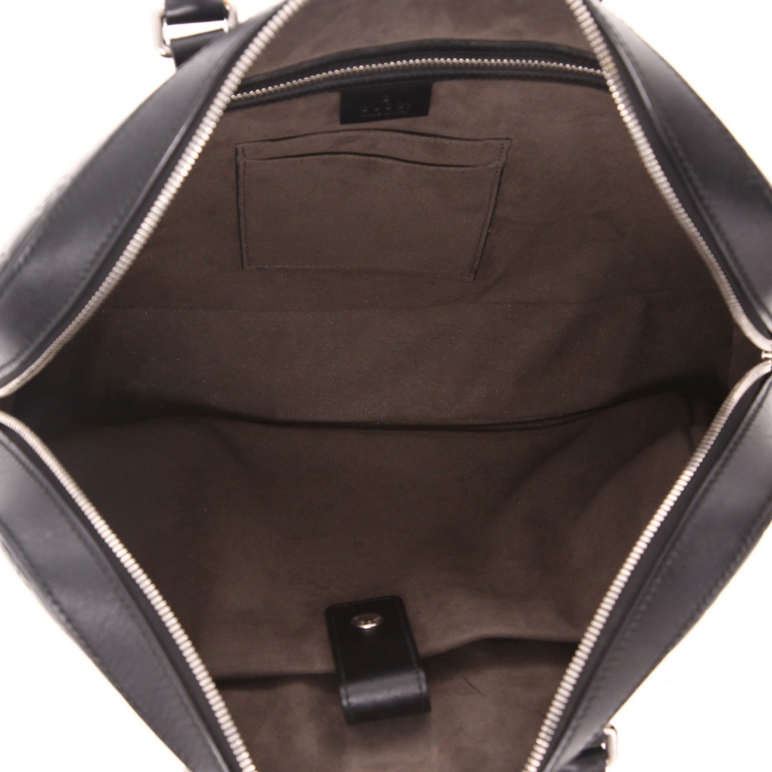 Porta-documentos Gucci  Suprême GG en cuero monogram huella negro - Detail D3