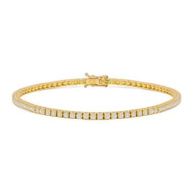 Bracelet in yellow gold and diamonds (1,84 carat)