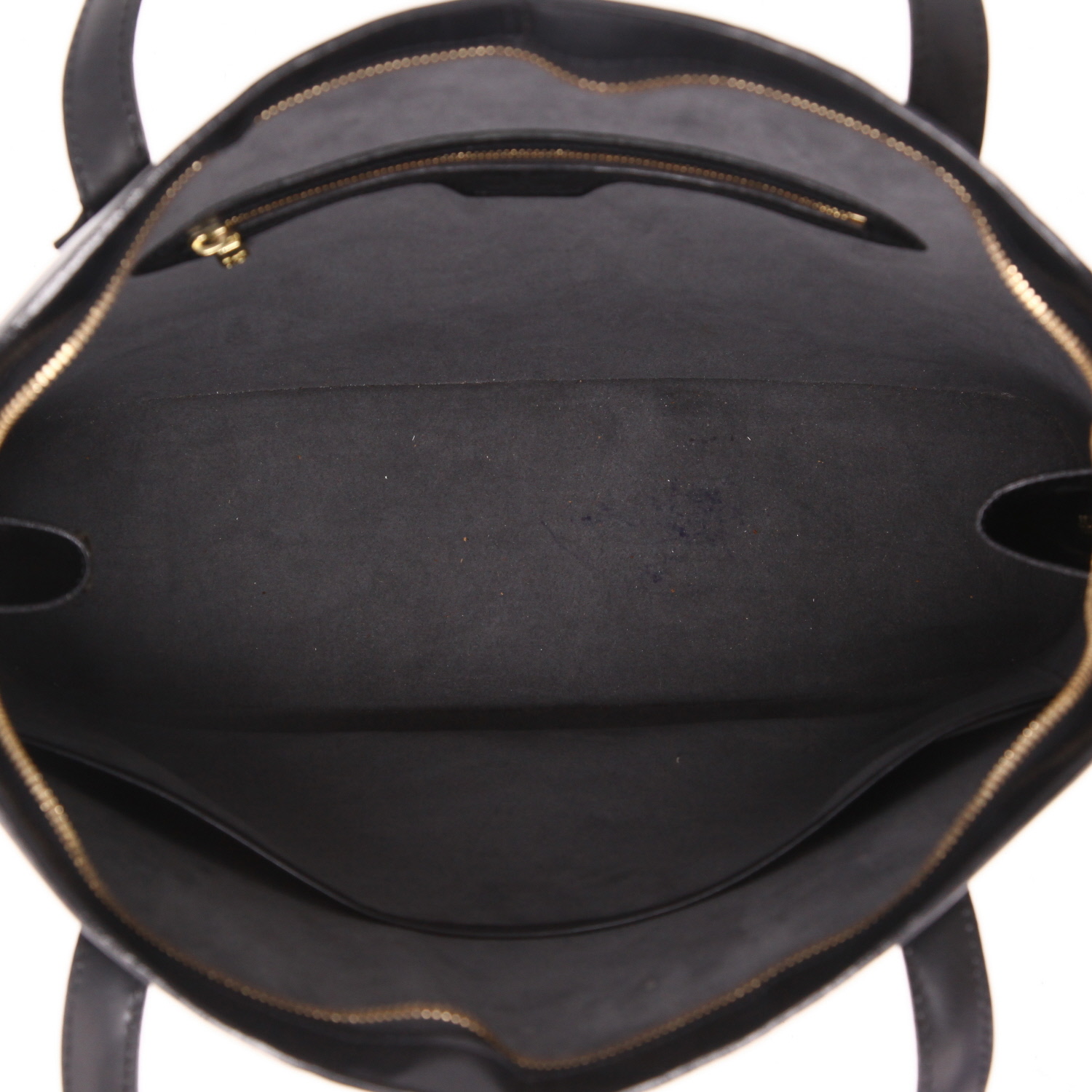 Bolso de mano Louis Vuitton  Lussac en cuero Epi negro - Detail D3