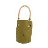 Bolso de mano Hermès  Mangeoire en cuero togo verde Chartreuse - 360 thumbnail