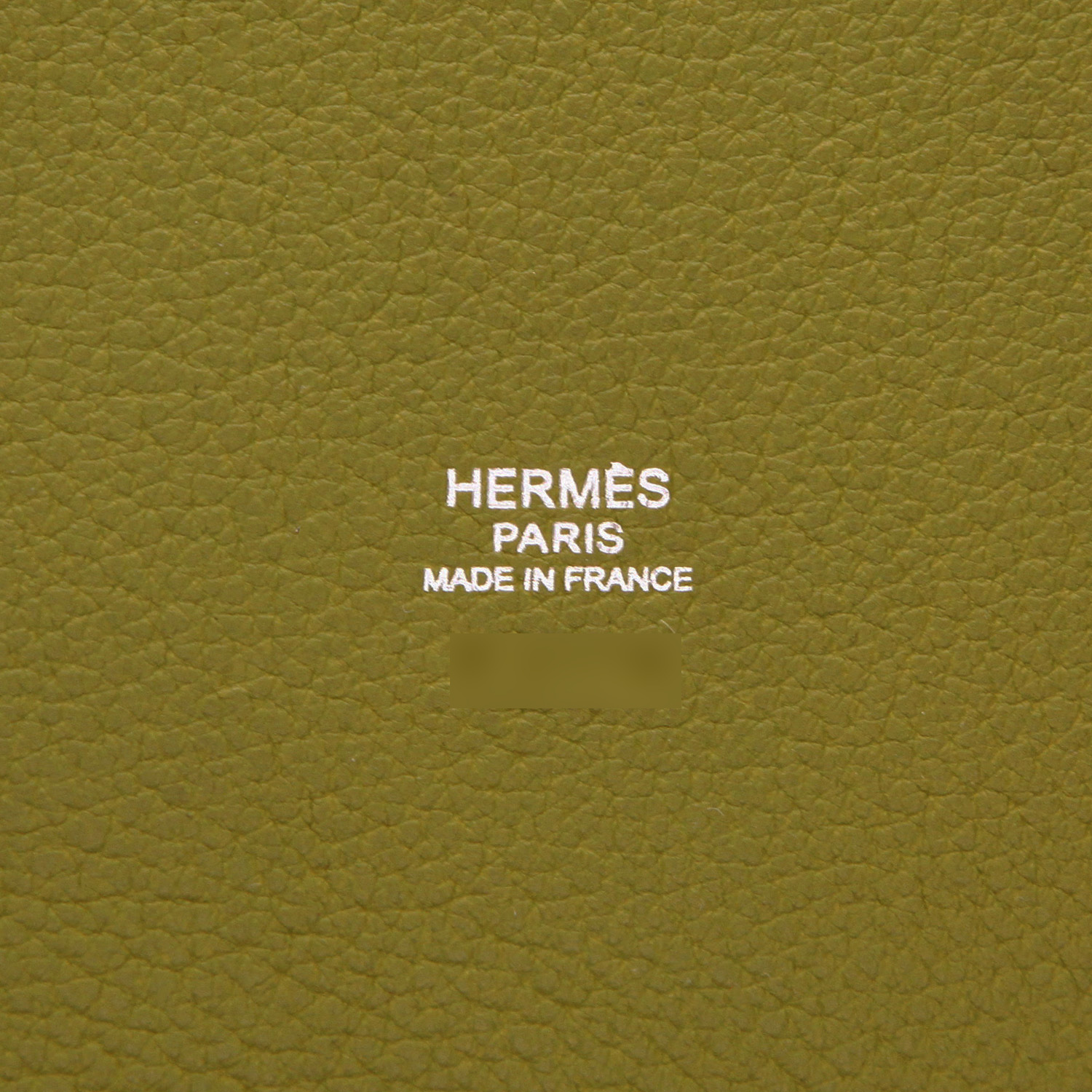 Borsa Hermès  Mangeoire in pelle togo verde Chartreuse - Detail D2