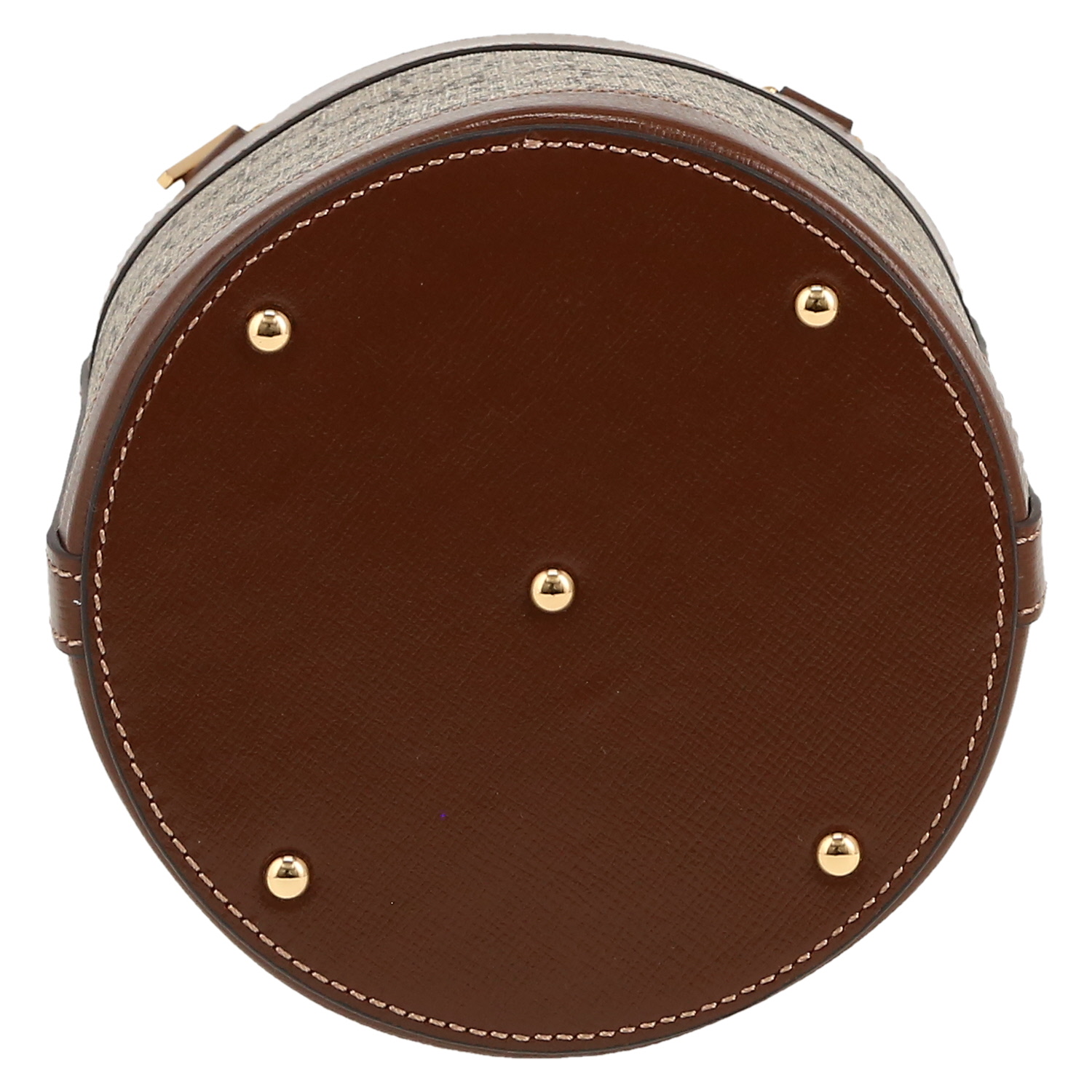 Gucci   handbag  in beige "Suprême GG" canvas  and brown leather - Detail D1