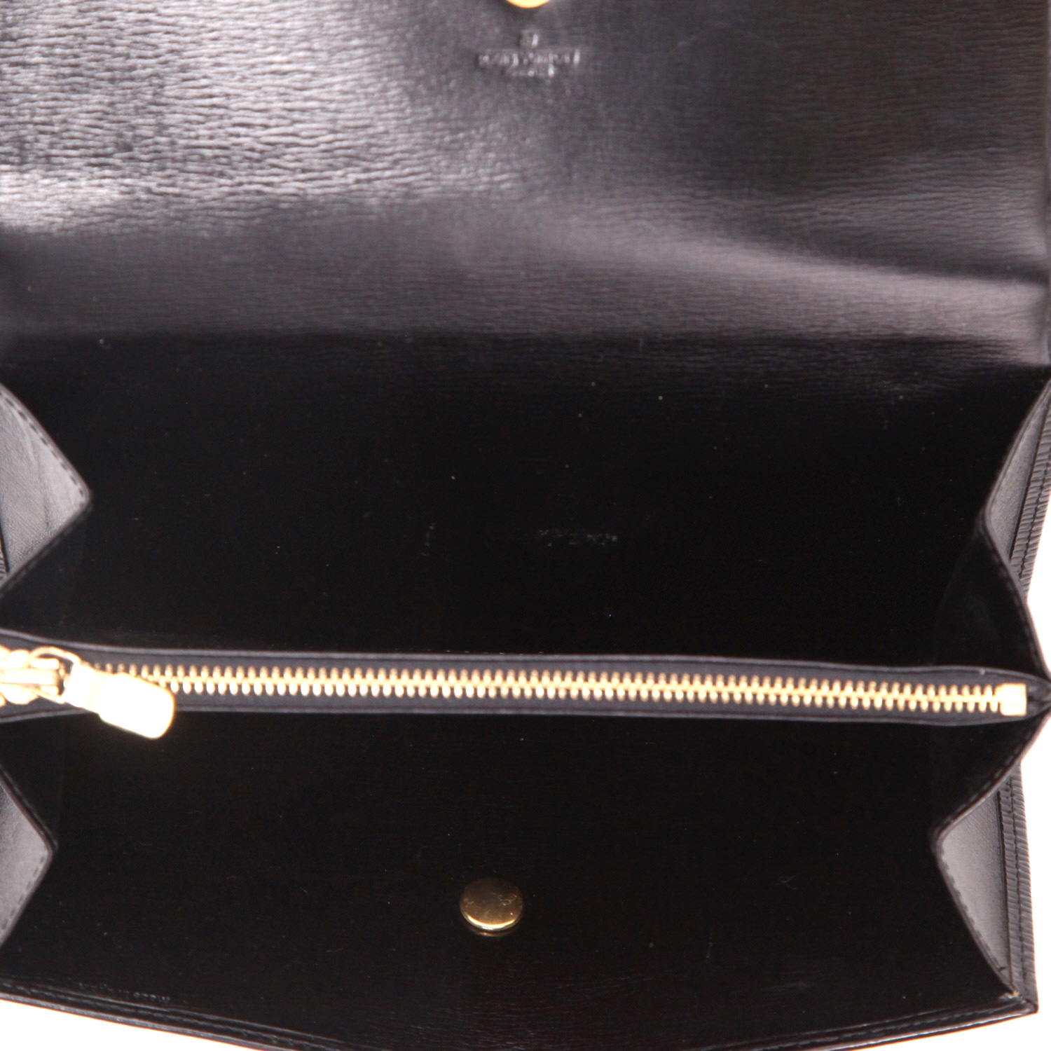 Louis Vuitton   wallet  in black epi leather - Detail D3