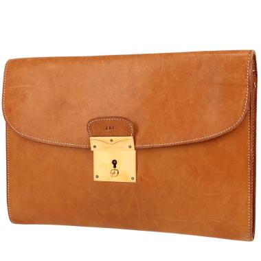 Pochette Hermès  Jet in pelle naturale gold