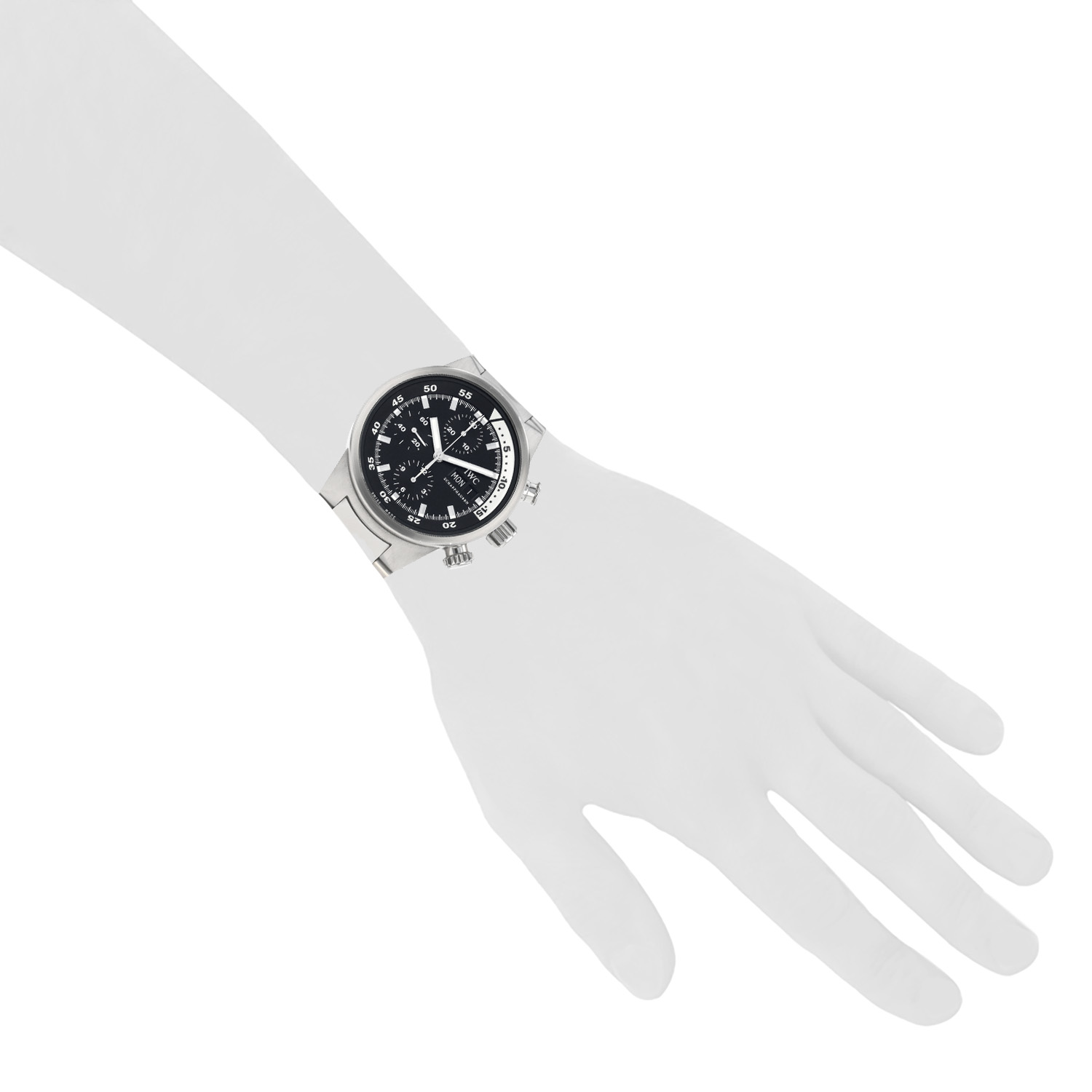 Orologio IWC Aquatimer- Chronograph in acciaio Ref: IWC - 3719  Circa 2000 - Detail D1