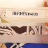 Hermès  Cas du Sac handbag  in off-white synthetic fabric  and multicolor silk - Detail D2 thumbnail