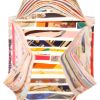 Hermès  Cas du Sac handbag  in off-white synthetic fabric  and multicolor silk - Detail D3 thumbnail