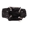 Bolso de mano Dior   en satén negro - Detail D3 thumbnail