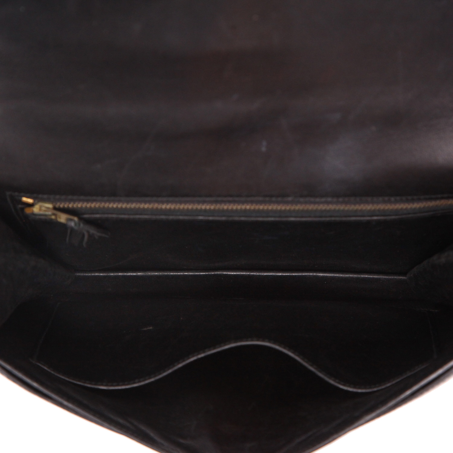 Sac à main Hermès  Vintage en crocodile noir - Detail D3