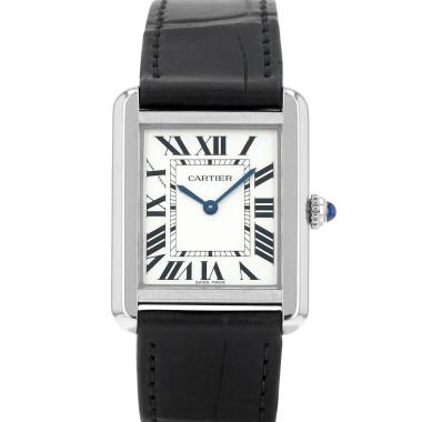Reloj Cartier Tank Solo de acero y acero Ref: Cartier - 3170  Circa 2016