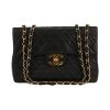 Chanel  Vintage handbag  in black quilted leather - 360 thumbnail