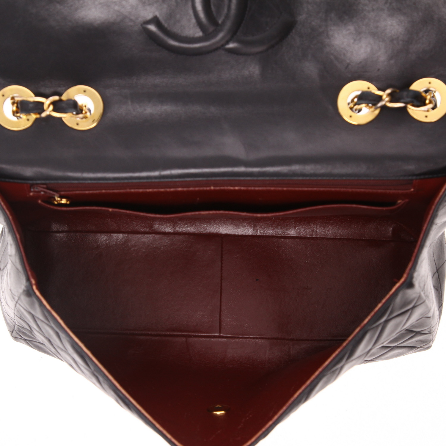 Borsa Chanel  Timeless Maxi Jumbo in pelle trapuntata nera - Detail D3