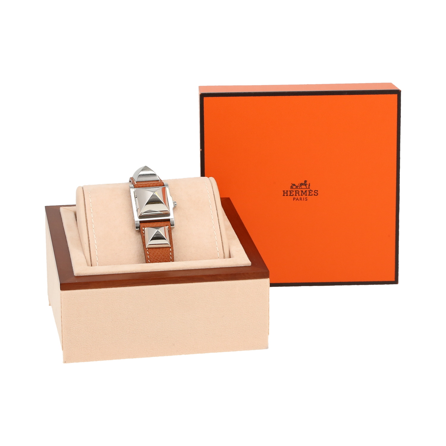 Montre Hermès Médor en acier Ref: Hermes - ME2.110  Vers 2010 - Detail D2