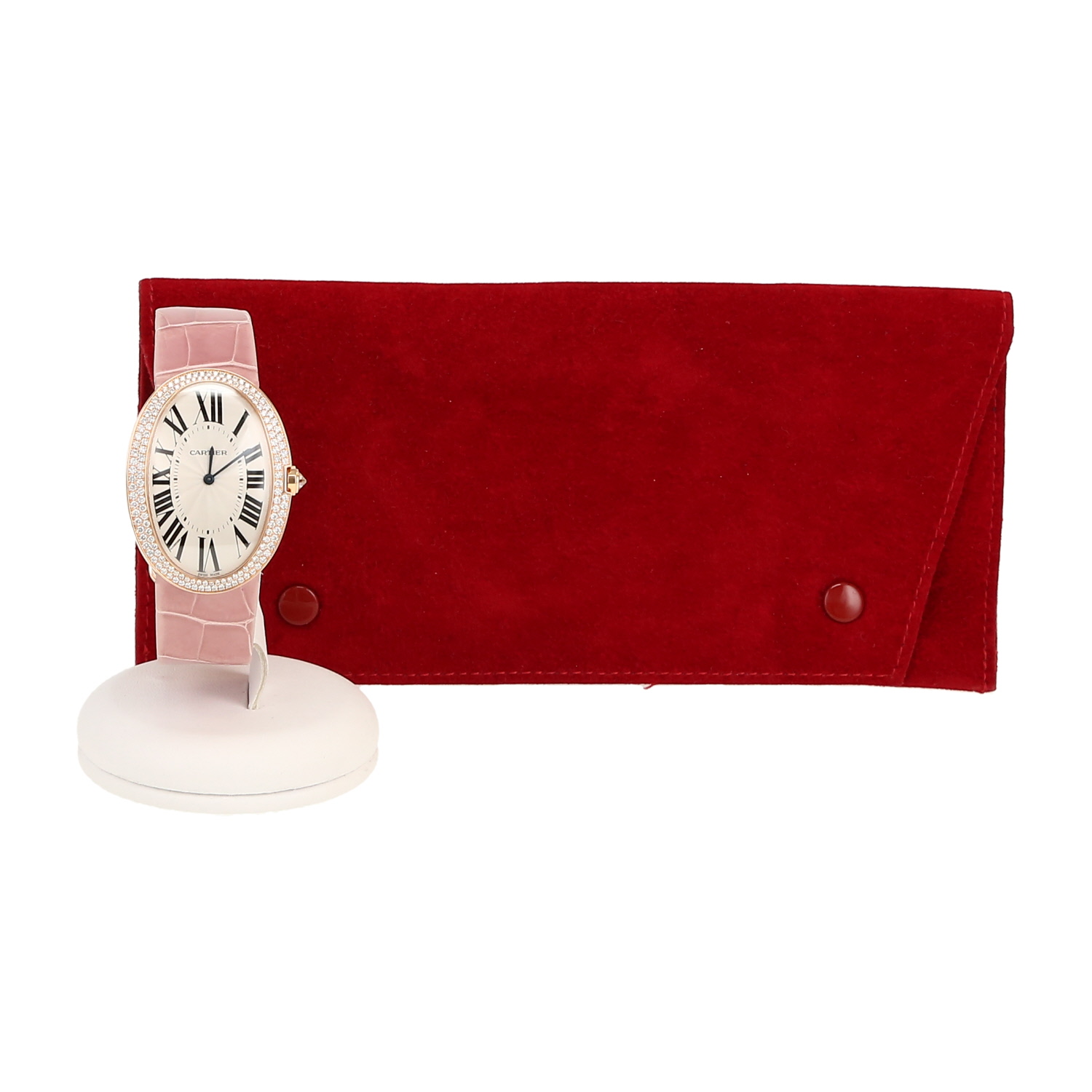 Montre Cartier Baignoire Joaillerie en or rose Vers 2010