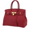 Bolso de mano Hermès  Birkin 30 cm en cuero togo rojo granate - 00pp thumbnail