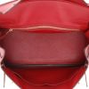 Hermes Kelly 32 cm handbag in red togo leather Hermès  Hermes Silver Lechappée Belle Suitcase Cadena en cuir togo rouge grenat - Detail D3 thumbnail