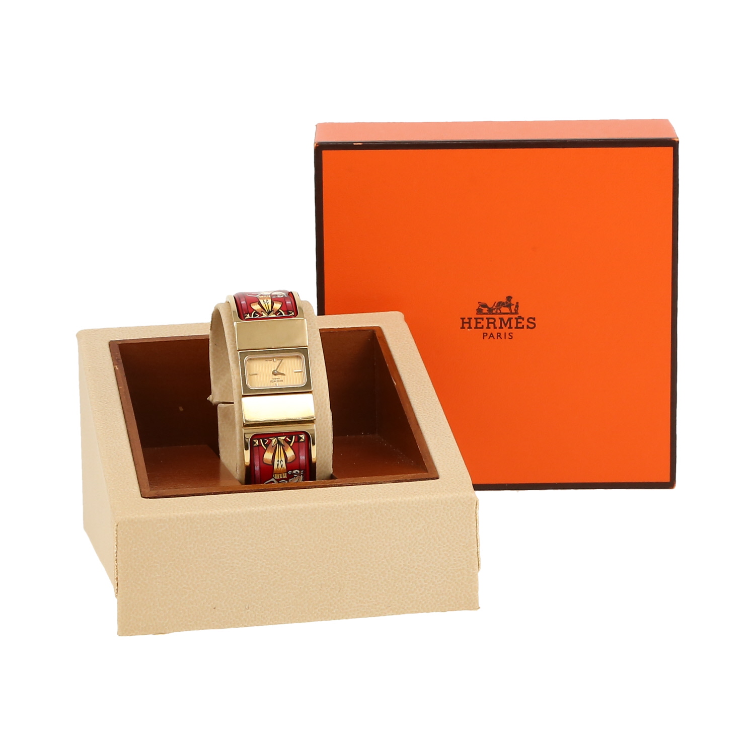 Hermès Loquet  in gold plated Ref: Hermes - L01.201  Circa 1990