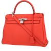 Bolso de mano Hermès  Kelly 32 cm en cuero togo naranja Capucine - 00pp thumbnail