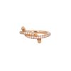 Cartier Entrelacés ring in pink gold and diamonds - 00pp thumbnail