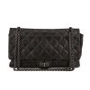 Chanel 2.55 handbag  in black quilted leather - 360 thumbnail