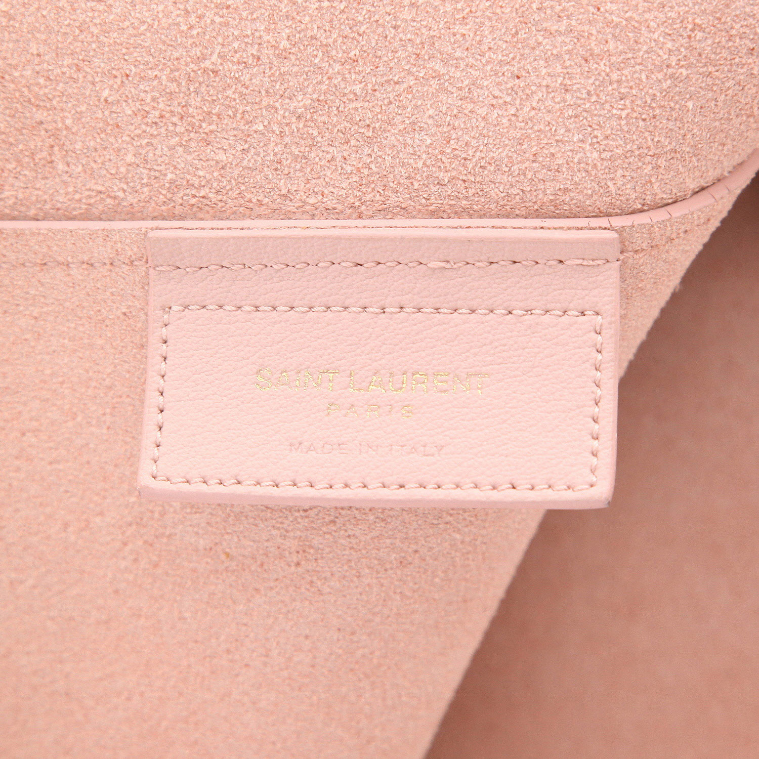 Sac cabas Saint Laurent   en cuir rose - Detail D2
