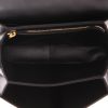 Celine  Triomphe Teen shoulder bag  in black and cream color "Triomphe" canvas  and black leather - Detail D3 thumbnail