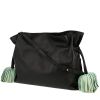 Sac bandoulière Loewe  Flamenco Knot  moyen modèle  en cuir noir - 00pp thumbnail