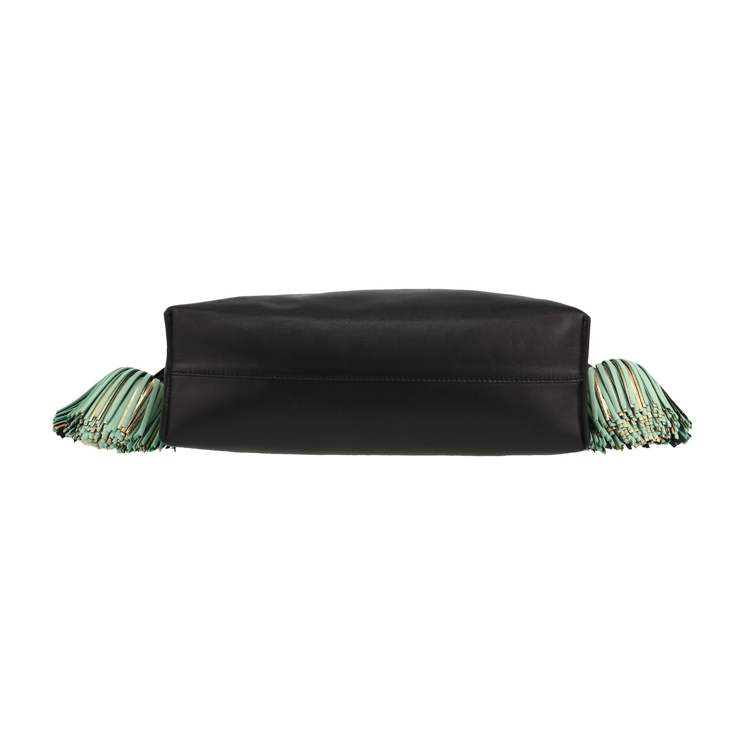 Loewe  Flamenco Knot  medium model  shoulder bag  in black leather - Detail D1