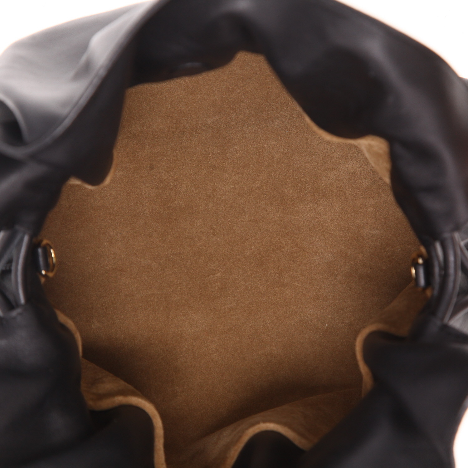 Sac bandoulière Loewe  Flamenco Knot  moyen modèle  en cuir noir - Detail D3