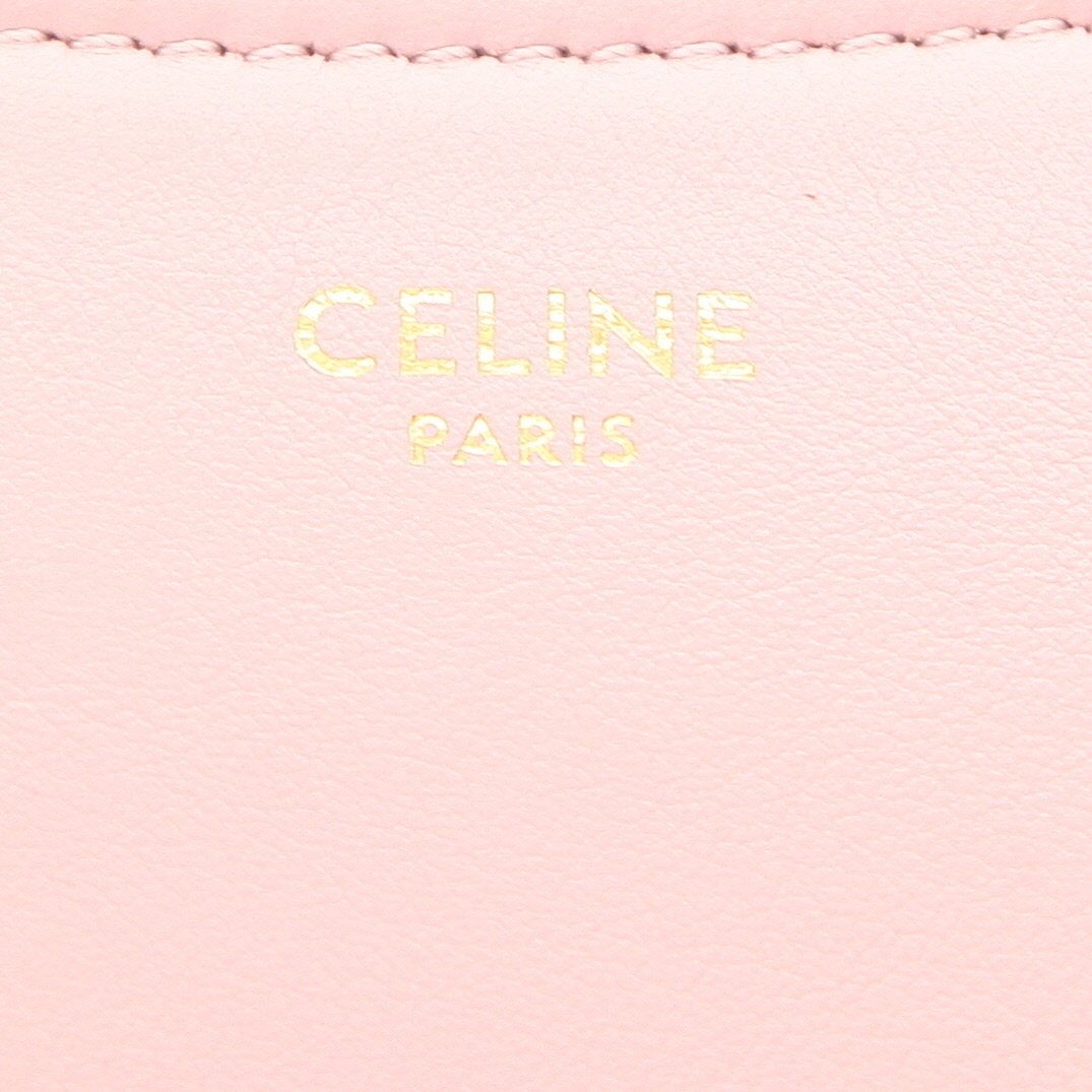 Bolso de mano Celine  Ava en cuero rosa - Detail D2