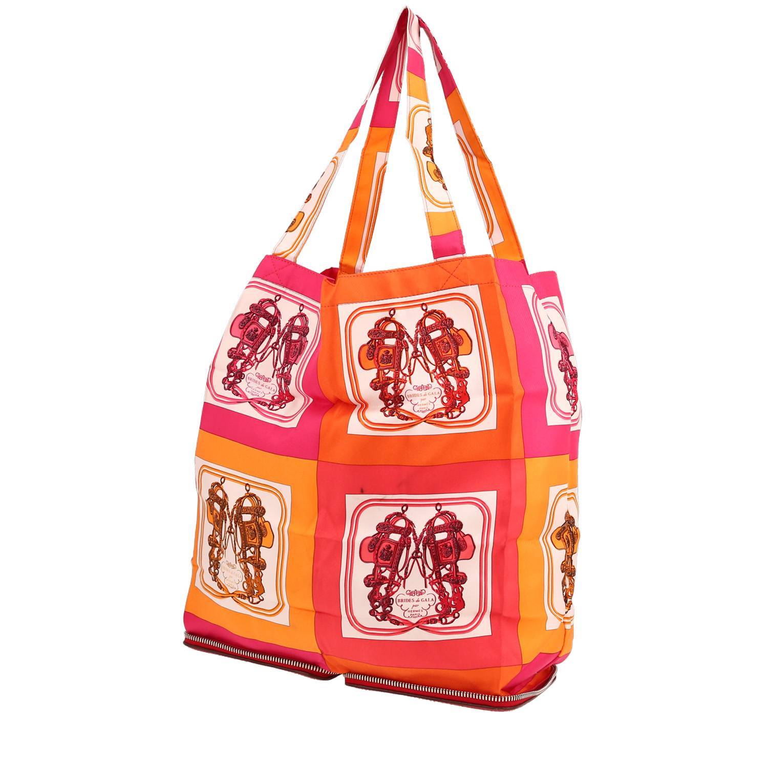 Silky Pop Shop Bag Shopping Bag In Orange, Pink And