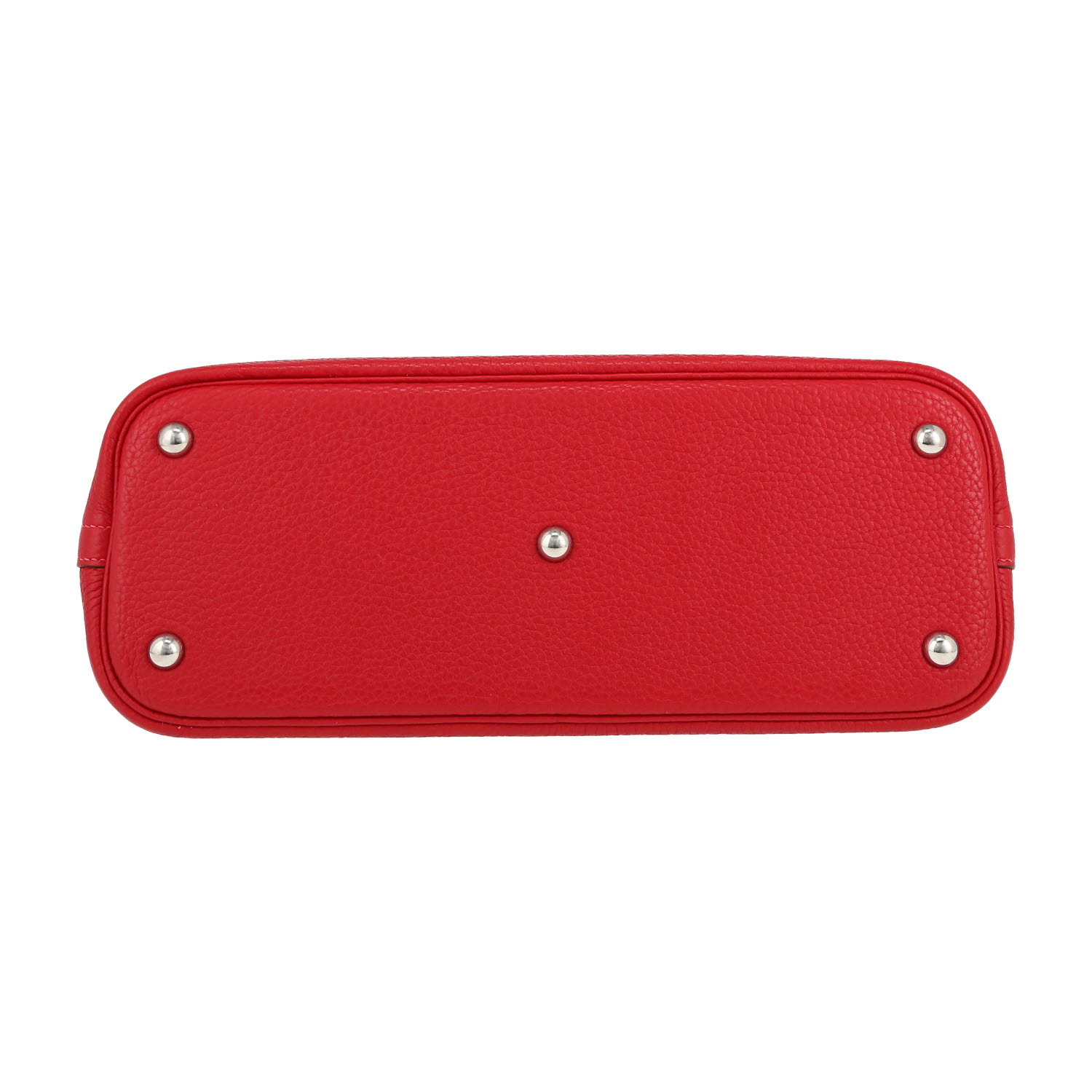 Hermès  Bolide 30 cm handbag  in red Casaque togo leather - Detail D1