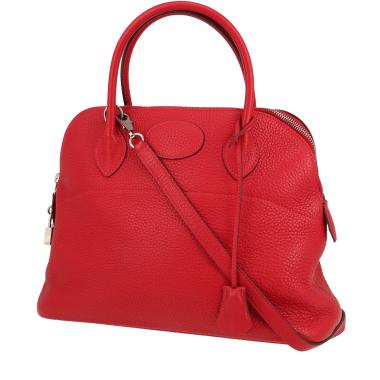 Borsa Hermès  Bolide 30 cm in pelle togo rosso Casaque