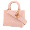 Bolso de mano Dior  Lady D-Lite en lona cannage rosa - 00pp thumbnail