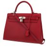 Bolso de mano Hermès  Kelly 32 cm en cuero epsom rojo granate - 00pp thumbnail