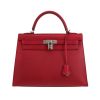 Bolso de mano Hermès  Kelly 32 cm en cuero epsom rojo granate - 360 thumbnail