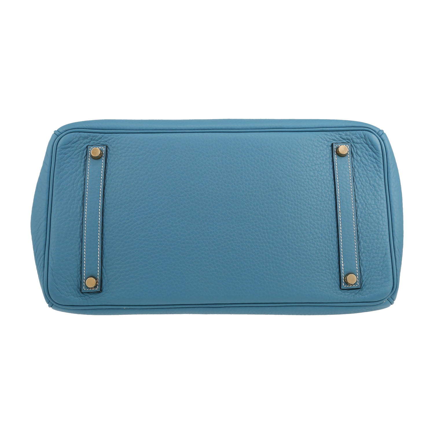 Hermès  Birkin 35 cm handbag  in blue jean togo leather - Detail D1