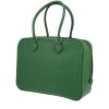 Bolso de mano Hermès  Plume en cuero Courchevel verde - 00pp thumbnail