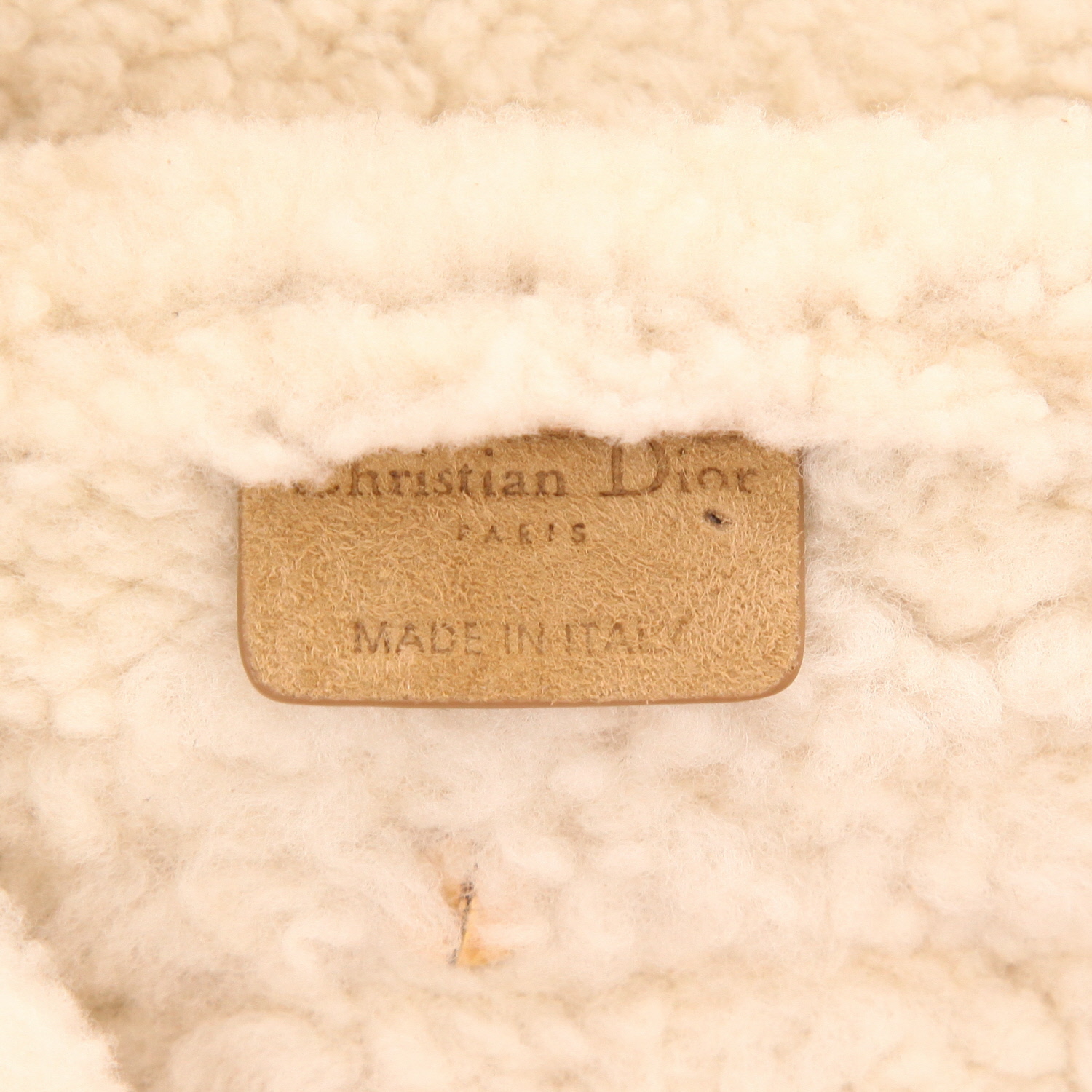 Dior  Saddle medium model  handbag  in brown sheepskin - Detail D2