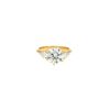 Vintage  ring in yellow gold and diamonds - 360 thumbnail