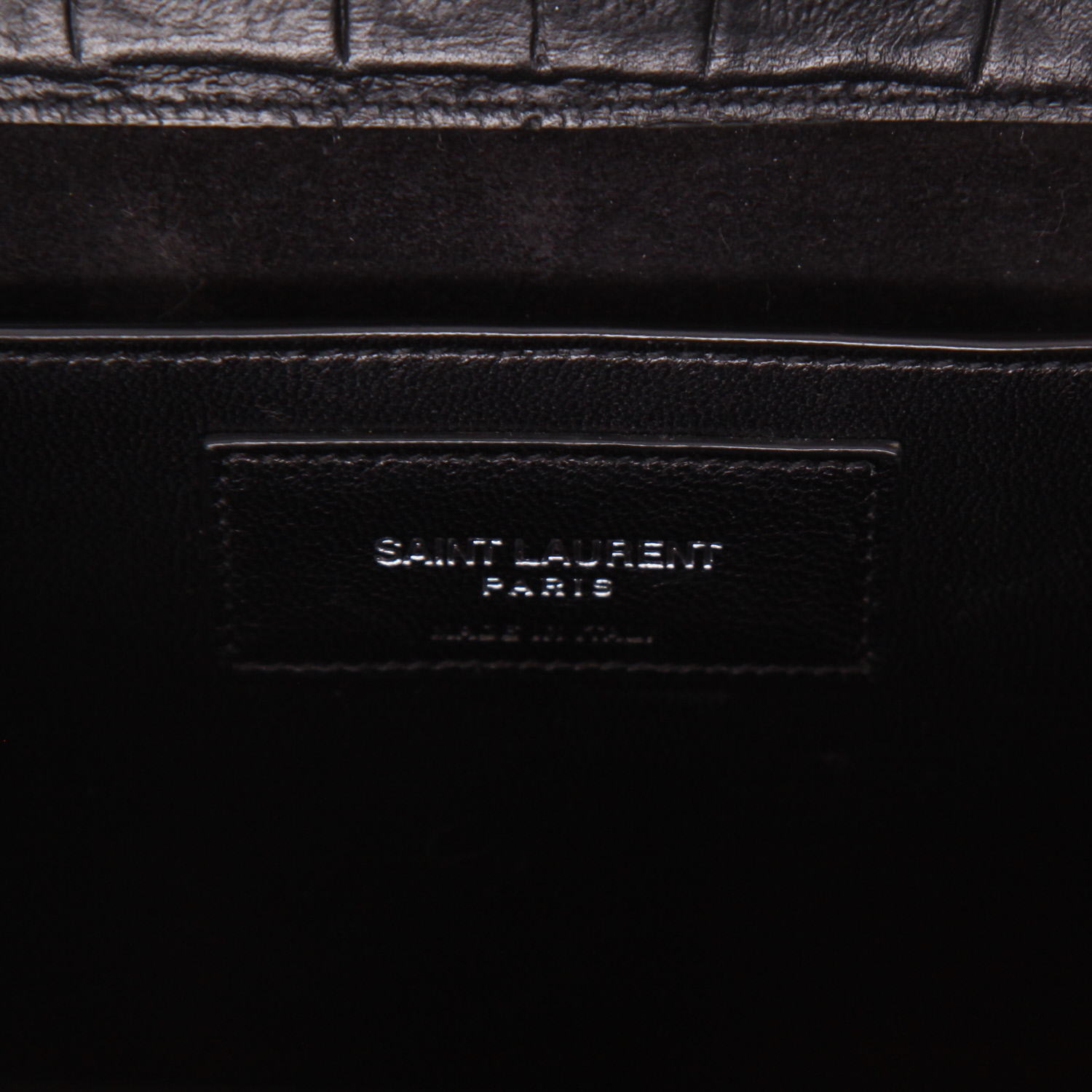 Borsa a tracolla Saint Laurent  Betty in pelle nera - Detail D2