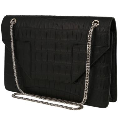 Sac bandoulière Saint Laurent  Betty en cuir noir