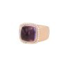 Fred Pain de Sucre medium model ring in pink gold, diamonds and amethyst - 00pp thumbnail